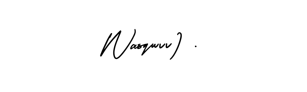 Make a beautiful signature design for name Wasqwvv) .. Use this online signature maker to create a handwritten signature for free. Wasqwvv) . signature style 3 images and pictures png