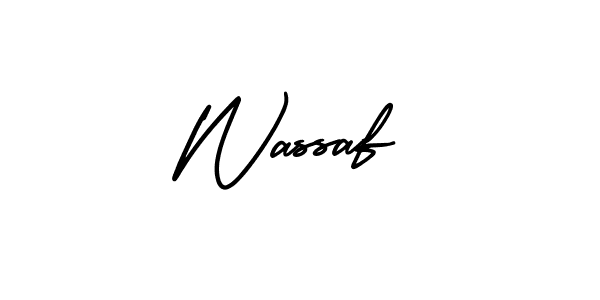 You should practise on your own different ways (AmerikaSignatureDemo-Regular) to write your name (Wassaf) in signature. don't let someone else do it for you. Wassaf signature style 3 images and pictures png