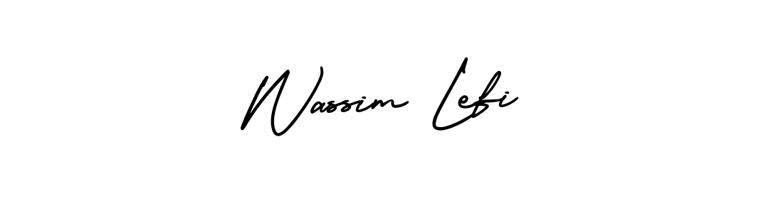 Best and Professional Signature Style for Wassim Lefi. AmerikaSignatureDemo-Regular Best Signature Style Collection. Wassim Lefi signature style 3 images and pictures png