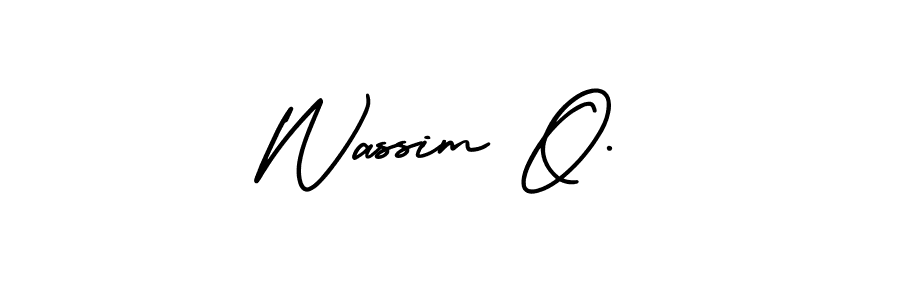 Also You can easily find your signature by using the search form. We will create Wassim O. name handwritten signature images for you free of cost using AmerikaSignatureDemo-Regular sign style. Wassim O. signature style 3 images and pictures png