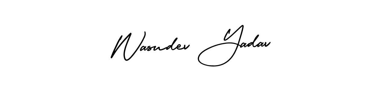 Similarly AmerikaSignatureDemo-Regular is the best handwritten signature design. Signature creator online .You can use it as an online autograph creator for name Wasudev Yadav. Wasudev Yadav signature style 3 images and pictures png