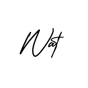 if you are searching for the best signature style for your name Wat. so please give up your signature search. here we have designed multiple signature styles  using AmerikaSignatureDemo-Regular. Wat signature style 3 images and pictures png