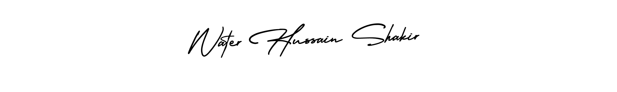 How to make Water Hussain Shakir signature? AmerikaSignatureDemo-Regular is a professional autograph style. Create handwritten signature for Water Hussain Shakir name. Water Hussain Shakir signature style 3 images and pictures png