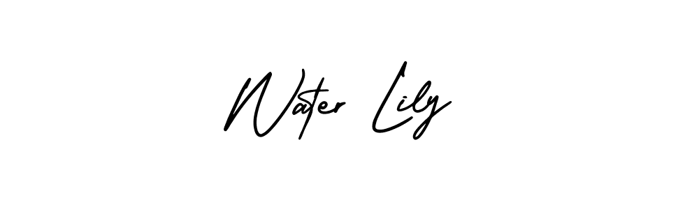How to Draw Water Lily signature style? AmerikaSignatureDemo-Regular is a latest design signature styles for name Water Lily. Water Lily signature style 3 images and pictures png