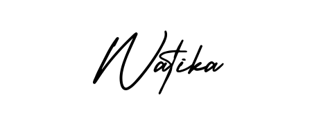Quickly download Watika name signature in high-resolution PNG using AmerikaSignatureDemo-Regular style. Ready to insert into PDFs and online applications. Watika signature style 3 images and pictures png