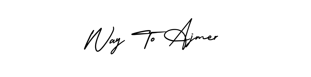 Way To Ajmer stylish signature style. Best Handwritten Sign (AmerikaSignatureDemo-Regular) for my name. Handwritten Signature Collection Ideas for my name Way To Ajmer. Way To Ajmer signature style 3 images and pictures png