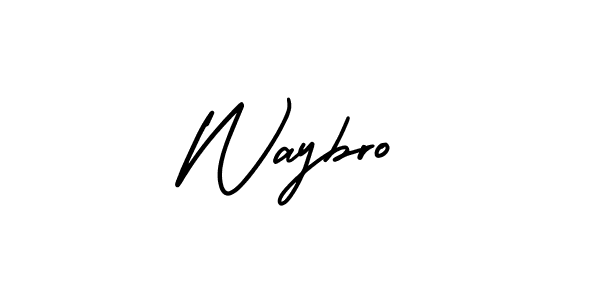 if you are searching for the best signature style for your name Waybro. so please give up your signature search. here we have designed multiple signature styles  using AmerikaSignatureDemo-Regular. Waybro signature style 3 images and pictures png