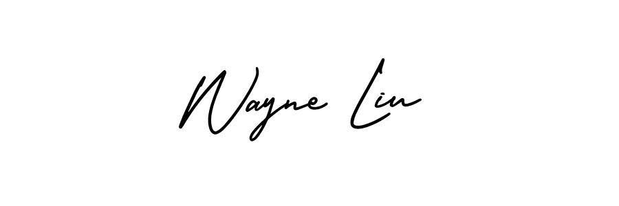 Create a beautiful signature design for name Wayne Liu. With this signature (AmerikaSignatureDemo-Regular) fonts, you can make a handwritten signature for free. Wayne Liu signature style 3 images and pictures png