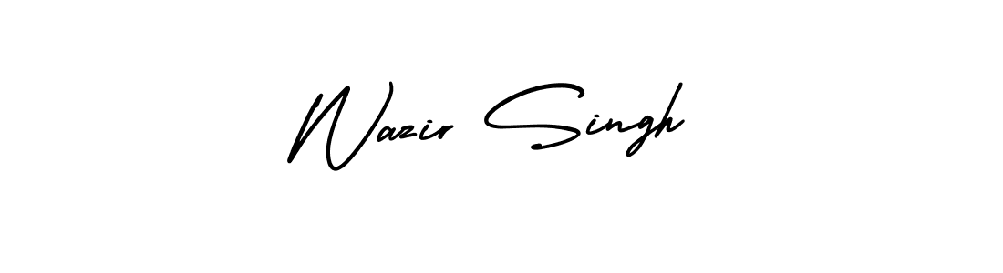 Create a beautiful signature design for name Wazir Singh. With this signature (AmerikaSignatureDemo-Regular) fonts, you can make a handwritten signature for free. Wazir Singh signature style 3 images and pictures png