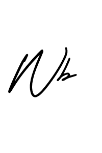 Use a signature maker to create a handwritten signature online. With this signature software, you can design (AmerikaSignatureDemo-Regular) your own signature for name Wb. Wb signature style 3 images and pictures png