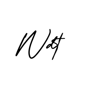 It looks lik you need a new signature style for name Wdt. Design unique handwritten (AmerikaSignatureDemo-Regular) signature with our free signature maker in just a few clicks. Wdt signature style 3 images and pictures png