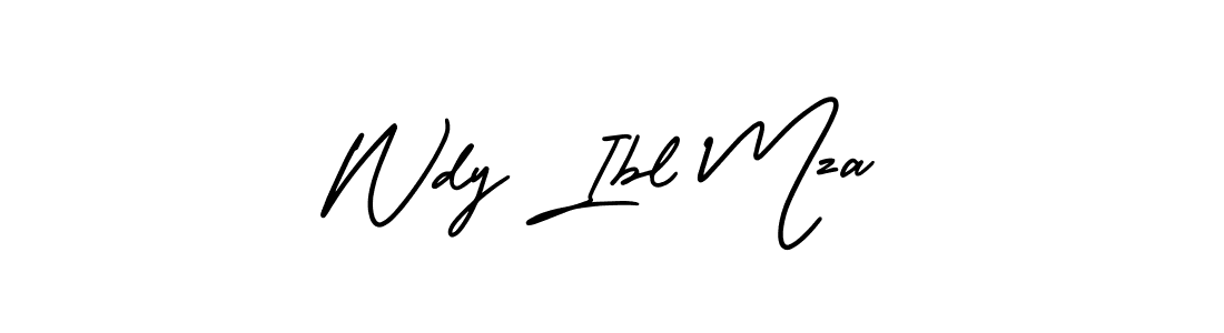 This is the best signature style for the Wdy Ibl Mza name. Also you like these signature font (AmerikaSignatureDemo-Regular). Mix name signature. Wdy Ibl Mza signature style 3 images and pictures png