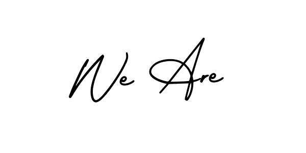 Make a beautiful signature design for name We Are. With this signature (AmerikaSignatureDemo-Regular) style, you can create a handwritten signature for free. We Are signature style 3 images and pictures png