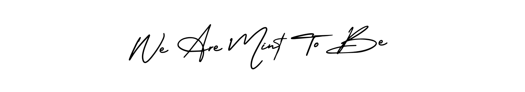Check out images of Autograph of We Are Mint To Be name. Actor We Are Mint To Be Signature Style. AmerikaSignatureDemo-Regular is a professional sign style online. We Are Mint To Be signature style 3 images and pictures png