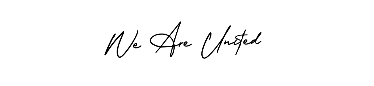 Best and Professional Signature Style for We Are United. AmerikaSignatureDemo-Regular Best Signature Style Collection. We Are United signature style 3 images and pictures png
