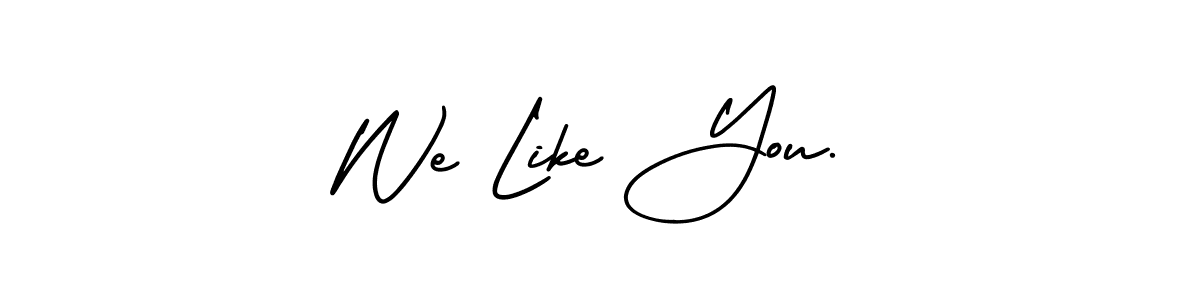 Check out images of Autograph of We Like You. name. Actor We Like You. Signature Style. AmerikaSignatureDemo-Regular is a professional sign style online. We Like You. signature style 3 images and pictures png