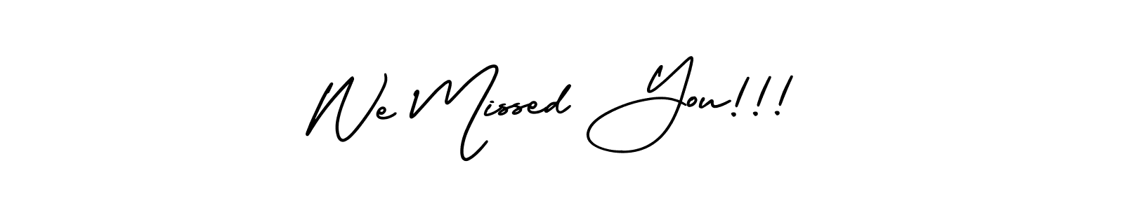 You can use this online signature creator to create a handwritten signature for the name We Missed You!!!. This is the best online autograph maker. We Missed You!!! signature style 3 images and pictures png