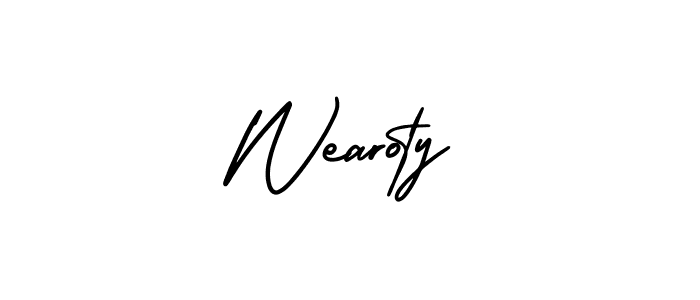 See photos of Wearoty official signature by Spectra . Check more albums & portfolios. Read reviews & check more about AmerikaSignatureDemo-Regular font. Wearoty signature style 3 images and pictures png