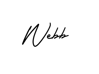 Use a signature maker to create a handwritten signature online. With this signature software, you can design (AmerikaSignatureDemo-Regular) your own signature for name Webb. Webb signature style 3 images and pictures png