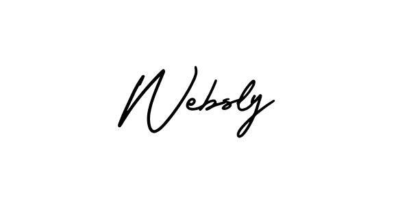 It looks lik you need a new signature style for name Websly. Design unique handwritten (AmerikaSignatureDemo-Regular) signature with our free signature maker in just a few clicks. Websly signature style 3 images and pictures png