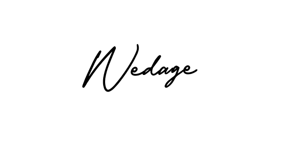 Similarly AmerikaSignatureDemo-Regular is the best handwritten signature design. Signature creator online .You can use it as an online autograph creator for name Wedage. Wedage signature style 3 images and pictures png