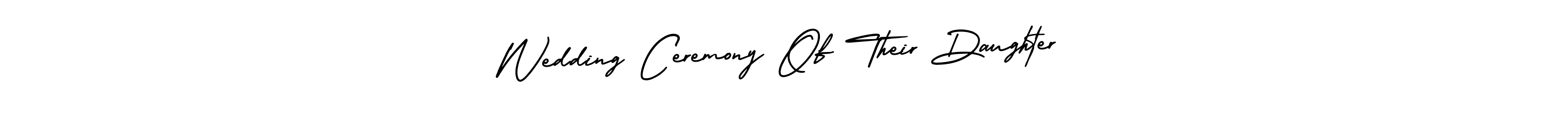 Also You can easily find your signature by using the search form. We will create Wedding Ceremony Of Their Daughter name handwritten signature images for you free of cost using AmerikaSignatureDemo-Regular sign style. Wedding Ceremony Of Their Daughter signature style 3 images and pictures png