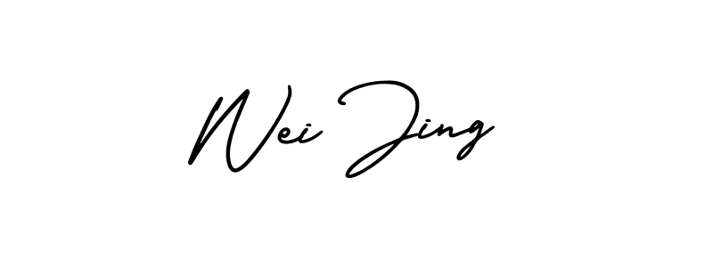 Best and Professional Signature Style for Wei Jing. AmerikaSignatureDemo-Regular Best Signature Style Collection. Wei Jing signature style 3 images and pictures png