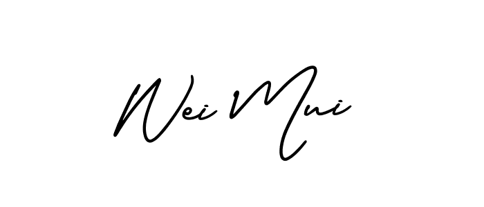 Best and Professional Signature Style for Wei Mui. AmerikaSignatureDemo-Regular Best Signature Style Collection. Wei Mui signature style 3 images and pictures png