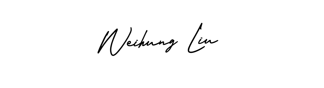 Make a beautiful signature design for name Weihung Liu. Use this online signature maker to create a handwritten signature for free. Weihung Liu signature style 3 images and pictures png