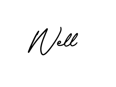 Create a beautiful signature design for name Well. With this signature (AmerikaSignatureDemo-Regular) fonts, you can make a handwritten signature for free. Well signature style 3 images and pictures png