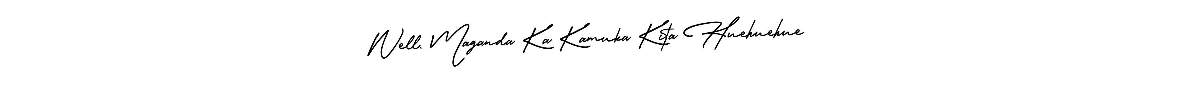 Well, Maganda Ka Kamuka Kita Huehuehue stylish signature style. Best Handwritten Sign (AmerikaSignatureDemo-Regular) for my name. Handwritten Signature Collection Ideas for my name Well, Maganda Ka Kamuka Kita Huehuehue. Well, Maganda Ka Kamuka Kita Huehuehue signature style 3 images and pictures png