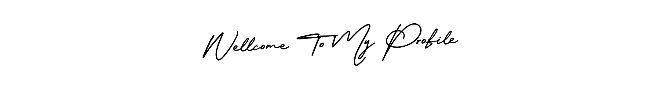 Once you've used our free online signature maker to create your best signature AmerikaSignatureDemo-Regular style, it's time to enjoy all of the benefits that Wellcome To My Profile name signing documents. Wellcome To My Profile signature style 3 images and pictures png