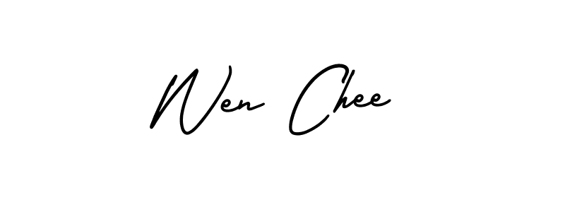 It looks lik you need a new signature style for name Wen Chee. Design unique handwritten (AmerikaSignatureDemo-Regular) signature with our free signature maker in just a few clicks. Wen Chee signature style 3 images and pictures png