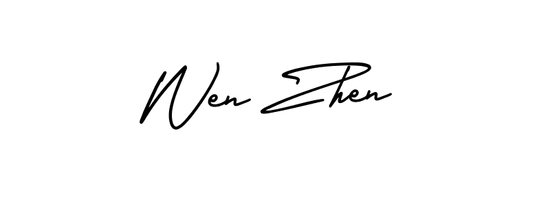 Once you've used our free online signature maker to create your best signature AmerikaSignatureDemo-Regular style, it's time to enjoy all of the benefits that Wen Zhen name signing documents. Wen Zhen signature style 3 images and pictures png