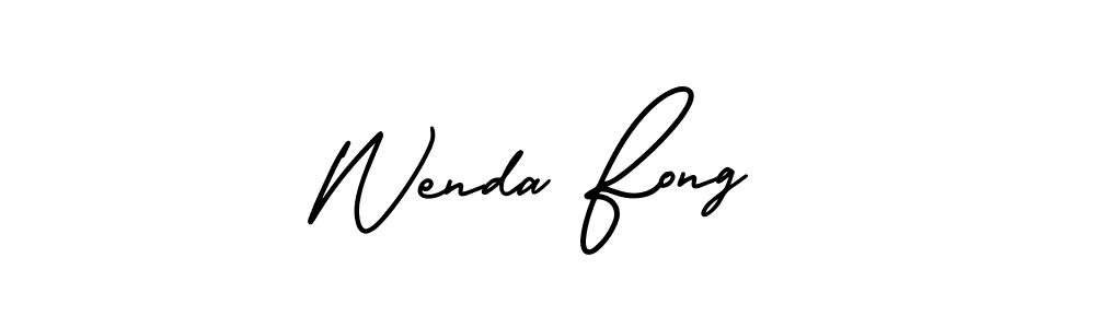 AmerikaSignatureDemo-Regular is a professional signature style that is perfect for those who want to add a touch of class to their signature. It is also a great choice for those who want to make their signature more unique. Get Wenda Fong name to fancy signature for free. Wenda Fong signature style 3 images and pictures png