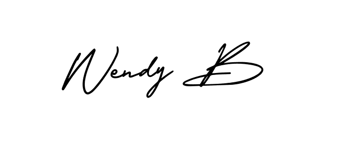 Check out images of Autograph of Wendy B name. Actor Wendy B Signature Style. AmerikaSignatureDemo-Regular is a professional sign style online. Wendy B signature style 3 images and pictures png