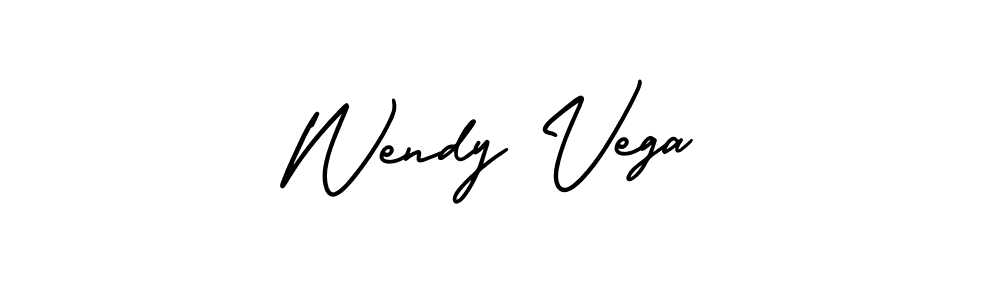 Design your own signature with our free online signature maker. With this signature software, you can create a handwritten (AmerikaSignatureDemo-Regular) signature for name Wendy Vega. Wendy Vega signature style 3 images and pictures png