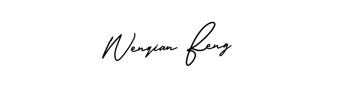 Check out images of Autograph of Wenqian Feng name. Actor Wenqian Feng Signature Style. AmerikaSignatureDemo-Regular is a professional sign style online. Wenqian Feng signature style 3 images and pictures png