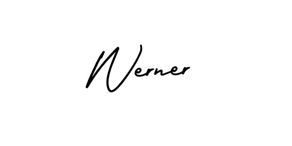 It looks lik you need a new signature style for name Werner. Design unique handwritten (AmerikaSignatureDemo-Regular) signature with our free signature maker in just a few clicks. Werner signature style 3 images and pictures png