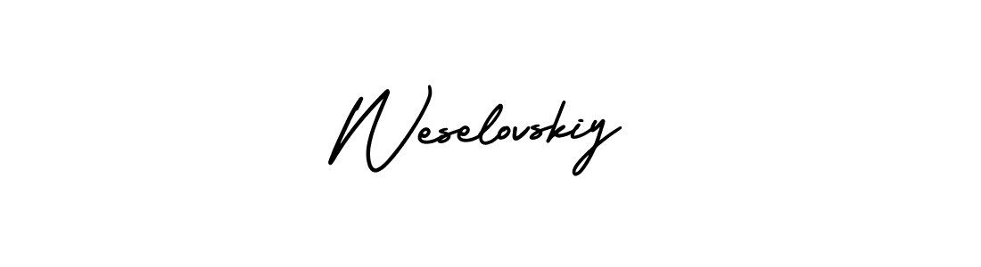 Make a beautiful signature design for name Weselovskiy. Use this online signature maker to create a handwritten signature for free. Weselovskiy signature style 3 images and pictures png