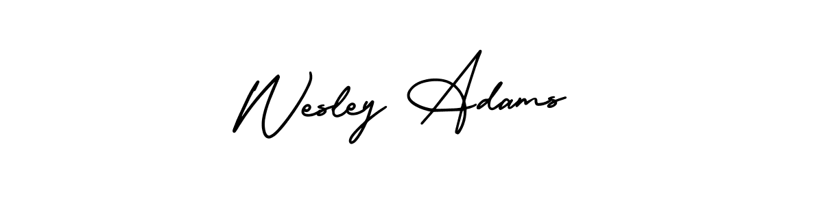 How to Draw Wesley Adams signature style? AmerikaSignatureDemo-Regular is a latest design signature styles for name Wesley Adams. Wesley Adams signature style 3 images and pictures png