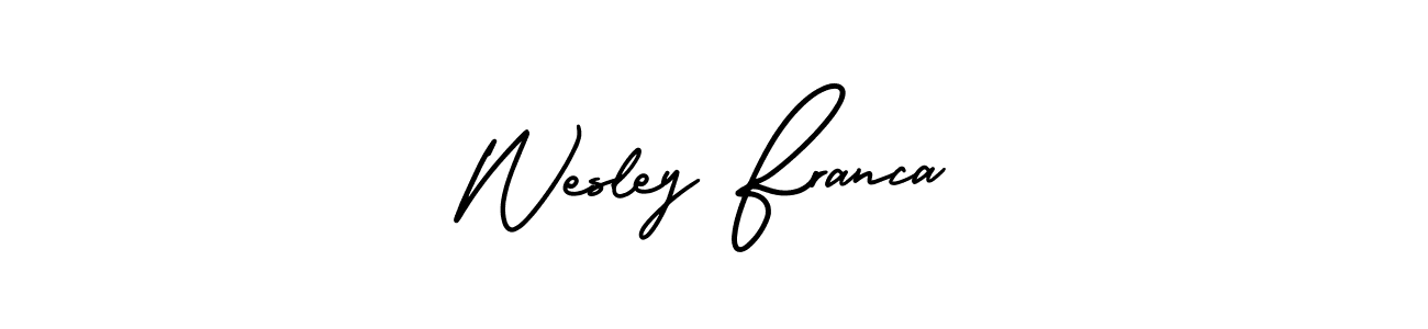 See photos of Wesley Franca official signature by Spectra . Check more albums & portfolios. Read reviews & check more about AmerikaSignatureDemo-Regular font. Wesley Franca signature style 3 images and pictures png