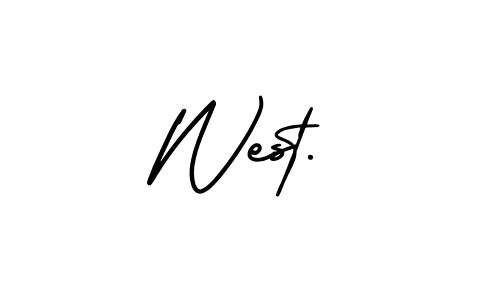 Also You can easily find your signature by using the search form. We will create West. name handwritten signature images for you free of cost using AmerikaSignatureDemo-Regular sign style. West. signature style 3 images and pictures png