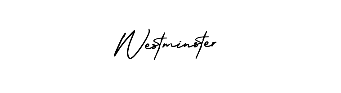 AmerikaSignatureDemo-Regular is a professional signature style that is perfect for those who want to add a touch of class to their signature. It is also a great choice for those who want to make their signature more unique. Get Westminster name to fancy signature for free. Westminster signature style 3 images and pictures png