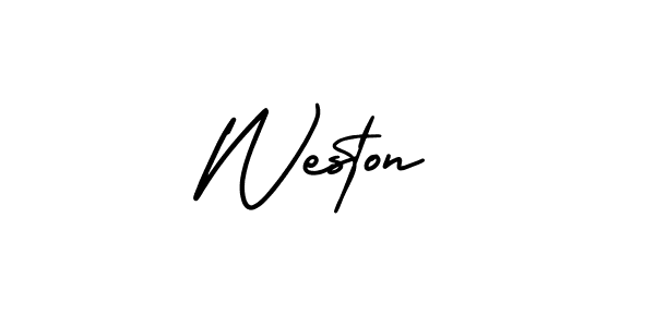 This is the best signature style for the Weston name. Also you like these signature font (AmerikaSignatureDemo-Regular). Mix name signature. Weston signature style 3 images and pictures png