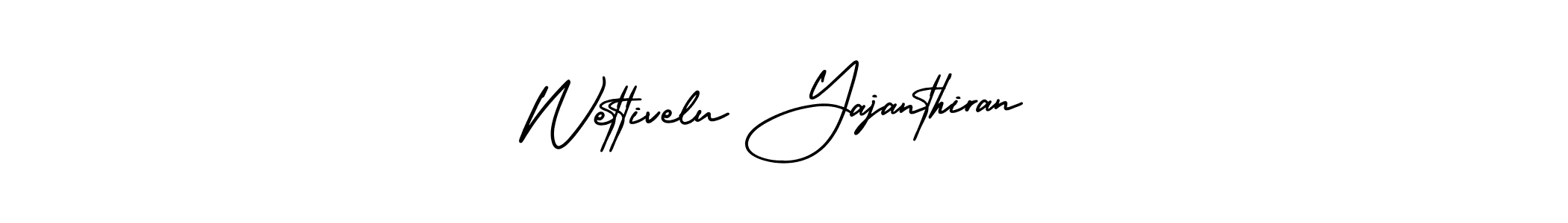 Wettivelu Yajanthiran stylish signature style. Best Handwritten Sign (AmerikaSignatureDemo-Regular) for my name. Handwritten Signature Collection Ideas for my name Wettivelu Yajanthiran. Wettivelu Yajanthiran signature style 3 images and pictures png