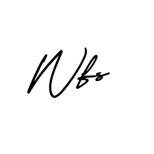 You should practise on your own different ways (AmerikaSignatureDemo-Regular) to write your name (Wfs) in signature. don't let someone else do it for you. Wfs signature style 3 images and pictures png