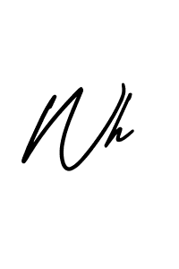 How to make Wh signature? AmerikaSignatureDemo-Regular is a professional autograph style. Create handwritten signature for Wh name. Wh signature style 3 images and pictures png