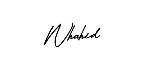 Best and Professional Signature Style for Whahid. AmerikaSignatureDemo-Regular Best Signature Style Collection. Whahid signature style 3 images and pictures png