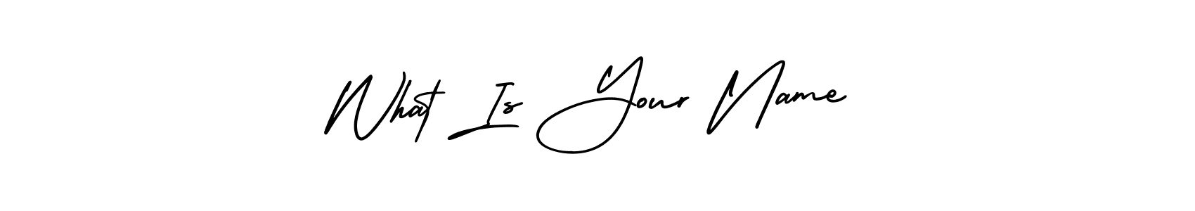 Use a signature maker to create a handwritten signature online. With this signature software, you can design (AmerikaSignatureDemo-Regular) your own signature for name What Is Your Name. What Is Your Name signature style 3 images and pictures png